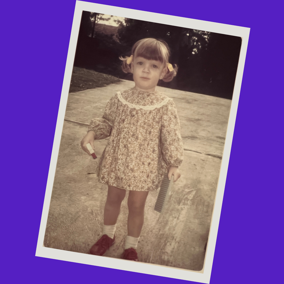 Original photo of Katrina Collier © age 3. Blog - What If It's Not